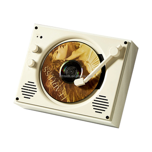 Portable HiFi 5W*2 <strong>Sound</strong> Speaker Retro Wall Mounted CD Music Player Desktop for Home Desk Turntable Display - Product Image 5