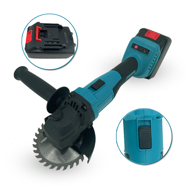 Portable Power Tools 18V / 20V Brushless Cordless Angle Grinder 115mm Electric Cut Off Machine Total Angle Grinder