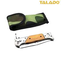 Couteau pliant multifonctionnel pour le camping avec lame en acier à haute teneur en carbone durable pour la survie en plein air et le travail