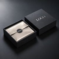 Boîte cadeau rigide personnalisée en deux parties avec logo personnalisé, ensemble de papier de luxe pour l'emballage de bijoux et de montres de luxe