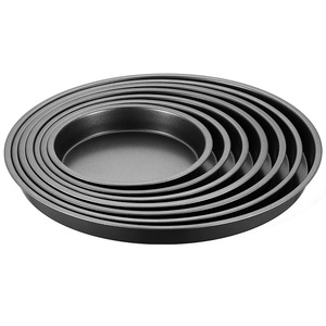 Ensemble de moules <span class=keywords><strong>à</strong></span> <span class=keywords><strong>pizza</strong></span> en acier au carbone épaissi antiadhésif CT09, plaque de cuisson ronde et <span class=keywords><strong>moule</strong></span> <span class=keywords><strong>à</strong></span> gâteau pour four, outils de pâtisserie professionnels - Product Image 1