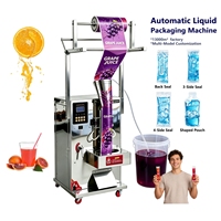 Machine de remplissage automatique de jus de fraise, liquides, sachets et bâtonnets glacés, avec scellage et emballage