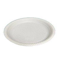 Assiettes de maïs jetables compostables personnalisées, vaisselle étanche et réfrigérée pour les fêtes, le camping et les rassemblements