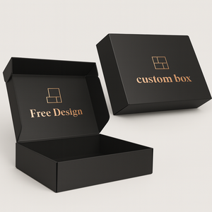 Có thể tái chế biểu tượng tùy chỉnh hộp bưu phẩm cho quần áo giày gấp bao bì hộp giấy các tông cứng nhắc gấp vận chuyển Hộp quà tặng - Product Image 1