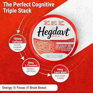Brain Fuel Variety Pack, Bolsitas de Cafeína Nootrópica 50mg, Melena de León, Sin Azúcar, Energía Limpia, Brain Fuel para el Rendimiento Cognitivo - Product Image 2