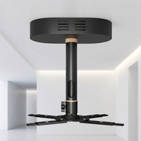 Support de plafond universel pour projecteur à 4 griffes, support de projecteur rétractable avec adaptateur d'alimentation caché, compatible avec le projecteur XGIMI X50