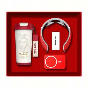 Juego de Regalo Personalizable de Taza de Café de Acero Inoxidable de 500 ml con Masajeador de Cuello, Empaque en Caja de Color Personalizada para Promociones - Product Image 5