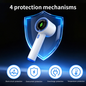 Nuevo Diseño, Ventilador de Mano Personal de 29000 rpm y 199 Velocidades, Regalo Navideño, Mini Ventilador Portátil Recargable por USB-C para Viajes y Conciertos - Product Image 5