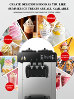 Machine à glaces WICE saveur bois de pin certifiée CE/ISO, 9 couleurs, design compact, idéale pour les commerces et restaurants, achetez maintenant
