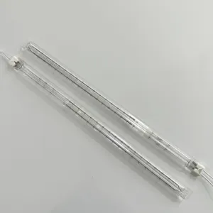 Op Maat Gemaakte Lichtgevende Lengte Verwarming Infraroodlamp Twin Tube Korte Golf 400-10000W Infrarood Verwarmingslamp