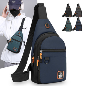 Men's Chest Bag Oxford Cloth Large Capacity Crossbody Bag For Business Travel Waterproof Breathable Ultra Lightweight - Product Image 1