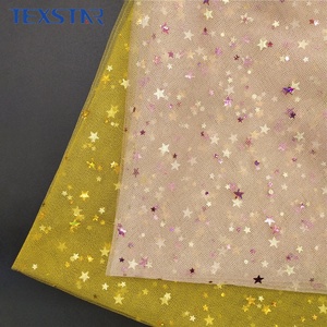 Tissu en tulle à paillettes étoiles et points, en polyester doux et écologique, pour robes de mariée et tutus - Product Image 5