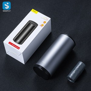 Mini Car Trash Bin Alloy Garbage Can For Car Dustbin Waste Rubbish Basket Bin Organizer Storage Holder Bag Auto Accessories