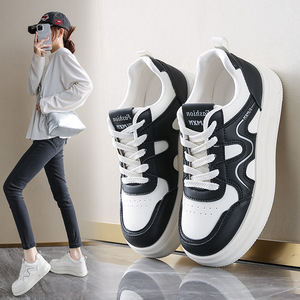 Zapatillas Blancas para Mujer, Zapatos Deportivos Casuales con Aumento de Altura - Product Image 1