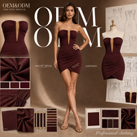 Dropshipping New Ladies Mini Dress for Women Casual Waistless Sleeveless Deep V-Neck Sweet Style with Natural Waistline