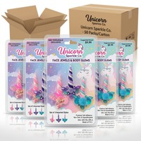 Autocollants de bijoux pour le visage en forme de corne, strass autocollants en cristal pour l'art corporel des enfants, idéaux pour les fêtes et festivals