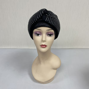 Turbante de bronceado de nuevo estilo, turbante de taladro caliente Gele automático para pesca deportiva, piedras ya hechas, Sego nigeriano, 2024, nuevo estilo, 2017 - Product Image 6