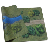 Tapis de jeu pliable personnalisé imprimé pour jeux de société, base en caoutchouc, tapis de jeu haute définition