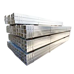 Thiên Tân mạ kẽm ống thép vuông Nhà cung cấp 100x100x4mm ống thép