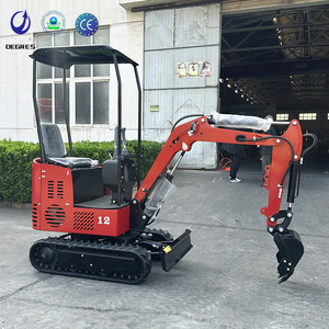 Mini Excavadora Hidráulica <span class=keywords><strong>de</strong></span> Ruedas, Tamaño Pequeño, Retroexcavadora para <span class=keywords><strong>Construcción</strong></span>, Jardín, Hogar, Granja, Invernadero - Product Image 1