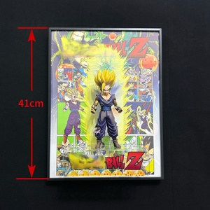 Figurine d'<span class=keywords><strong>action</strong></span> Super Saiyan en PVC, échelle 1:12, peinture stéréo <span class=keywords><strong>3D</strong></span>, <span class=keywords><strong>cadre</strong></span> mural, jouet tendance, cadeau, ornement, décoration intérieure - Product Image 3
