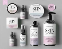 Étiquettes autocollantes personnalisées en vinyle pour cosmétiques, imperméables, découpées, impression CMYK/tout coloris, pour emballages de soins de la peau, shampooings et lotions