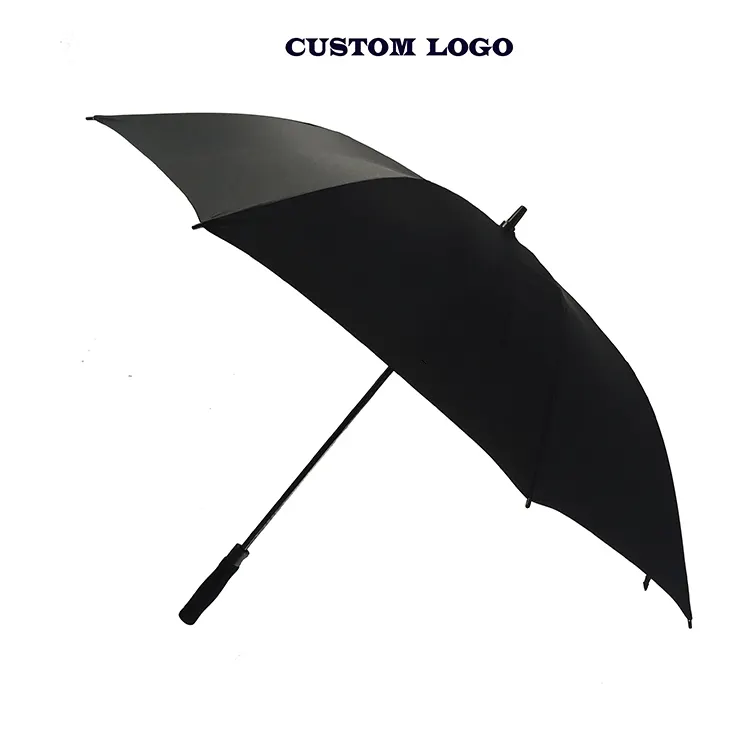 로고 인쇄 광고와 큰 럭셔리 판촉 브랜드 사용자 정의 비바람에 방지 인쇄 OEM 골프 우산