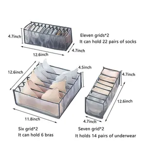 织物可折叠梳妆台储物篮组织者服装储物盒文胸内衣内裤箱