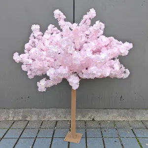 F03 Decoração de mesa para casamento, peça central falsa, árvore de flores Sakura, pequena flor de cerejeira artificial rosa, 120 cm, 150 cm, para venda