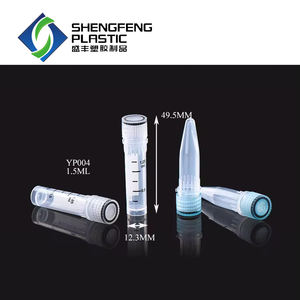 Ücretsiz örnek Cryo flakon Lab tek kullanımlık kendinden ayakta şeffaf plastik Cryovial tüpler - Product Image 5