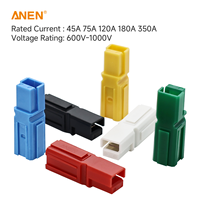 Connecteur d'alimentation unipolaire bleu 45A pour câble de batterie Alimentation directe d'usine pour systèmes solaires et équipement de stockage d'énergie
