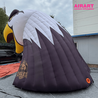 Tunnel publicitaire gonflable en forme d'aigle de 4 m de haut pour événements sportifs, tunnel d'entrée gonflable en forme de tête d'aigle pour accessoires de scène