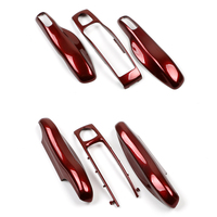 Coque de clé de voiture de luxe en ABS rouge cerise pour Cayenne Panamera Macan 718 981 991 992 Taycan