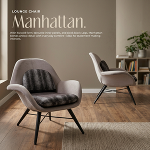 Fauteuil d'appoint moderne et écologique, fauteuil rembourré avec coussin à motifs, pieds en métal, meubles pour la maison, salon, hôtel - Product Image 2