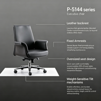 Vente en gros en usine Patron Chaise en cuir souple au design moderne Salon exécutif Chaise de loisirs de bureau avec roue ergonomique antisalissure