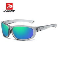 DUBERY Fabricants Vente en Gros 2026 Nouvelles Lunettes de Soleil Tendance Homme Polarisées UV400 Monture Sans Cadre PC Cyclisme Sport Vintage % UV