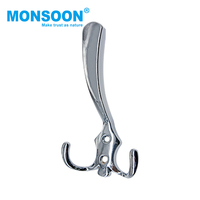 Crochets muraux multifonctionnels modernes MONSOON en métal noir/blanc pour penderie