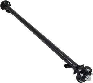 Nouveau kit d'essieu de remorque 3500 lb avec suspension à ressorts à lames, boulon en U et manille pour remorque de bateau - Product Image 3