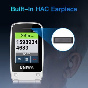 Téléphone à clapet UNIWA V202T avec logo personnalisé en usine, écran de 2,<span class=keywords><strong>4</strong></span> pouces, <span class=keywords><strong>double</strong></span> carte <span class=keywords><strong>SIM</strong></span>, clavier de poche, téléphone mobile avec SOS - Product Image 4