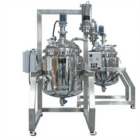 Réacteur chimique industriel de 50L, 100L, 200L, en acier inoxydable, chauffage électrique, réacteur chimique à enveloppe