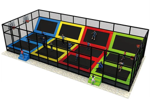 Équipement de divertissement de trampoline, Parc de trampoline élastique avec obstacles, Parc de saut commercial - Product Image 3