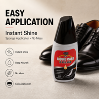 Betún para Zapatos de Cuero Negro Antiestático de 75 ml con Fórmula de Fácil Limpieza que Reduce la Adsorción del Polvo