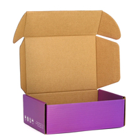 Boîte d'emballage populaire en carton ondulé, colorée, unique, écologique, belle, durable, personnalisée et imprimée