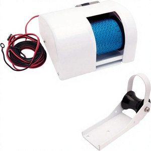 Treuil d'<span class=keywords><strong>ancre</strong></span> électrique 12V 25W pour <span class=keywords><strong>bateau</strong></span>, télécommande sans fil, équipement de levage d'<span class=keywords><strong>ancre</strong></span> de 25 livres, eau salée - Product Image 1