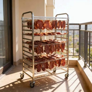 Custom Heavy Duty Baking Rack OEM Sheet Pan <strong>Trolley</strong> with Adjustable Height &amp; Multi-Tier Options - Product Image 1