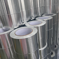 Ruban adhésif en aluminium imperméable de 50 mm pour toilettes, ruban de protection ignifuge en feuille d'aluminium, résistant à la chaleur pour CVC