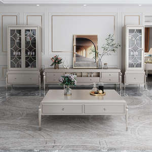 U blanco u odern oouxury eleooden elevision eletand iving Room ururniture orordic torage Rav ababinet nd offee able - Product Image 3