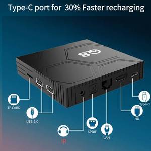 Boîtier TV Android Q8 avec télécommande vocale intelligente, Android 12, Wi-Fi double bande 2,4G/5G, Bluetooth, lecteur multimédia en streaming 8K/4K Ultra <span class=keywords><strong>HD</strong></span> - Product Image 3
