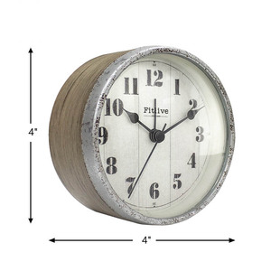 Hiện đại 4 inch Nhựa Bàn đồng hồ trở lại trường học hiện nay OEM bán buôn Thông tư thạch anh Bàn báo động bảng đồng hồ - Product Image 2