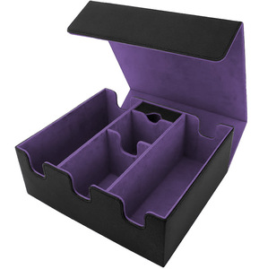 Boîte de rangement pour cartes à collectionner PQ Large Trading Card Deck Box avec fermeture magnétique en cuir, capacité de 5 boîtes de cartes contenant plus de 1200 cartes pour le rangement de cartes TCG - Product Image 6